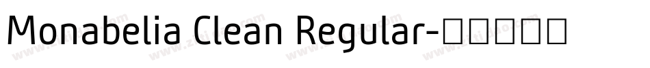 Monabelia Clean Regular字体转换
